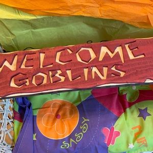 Halloween door sign